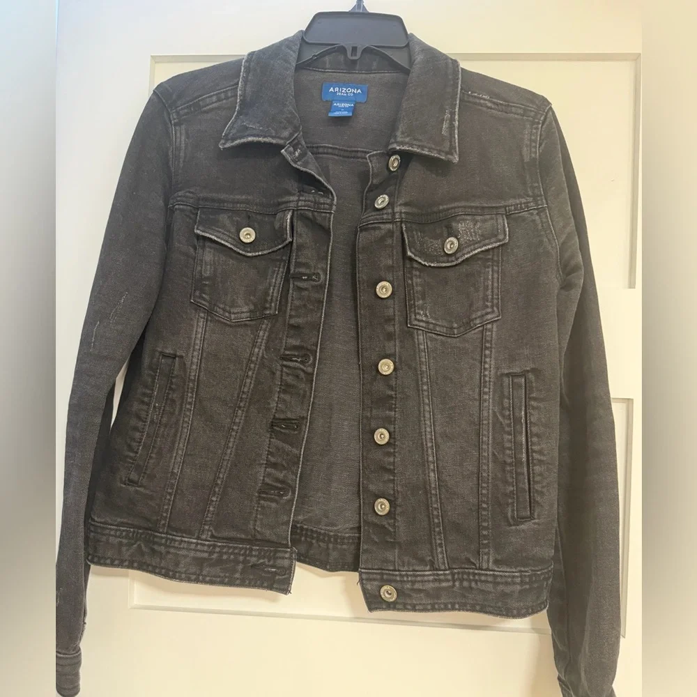 Arizona Jean Company Black Denim Jacket - Picture 3 of 4